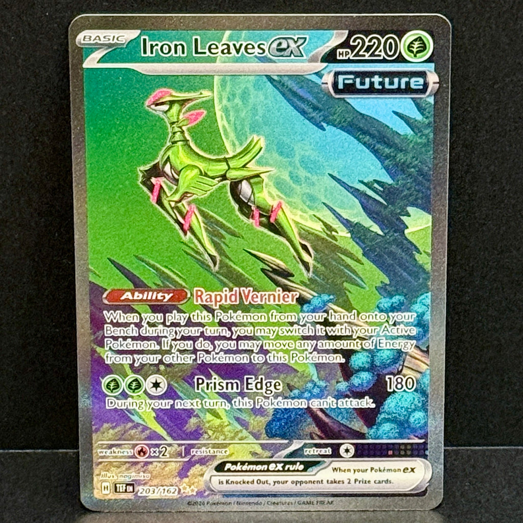 2024 Pokemon Temporal Forces 203/162 Iron Leaves EX Special Illustration Rare