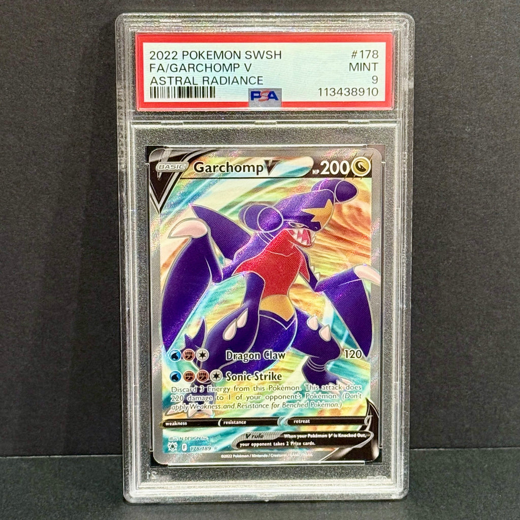 2022 Pokemon Astral Radiance 178/189 Garchomp V Ultra Rare Full Art PSA 9