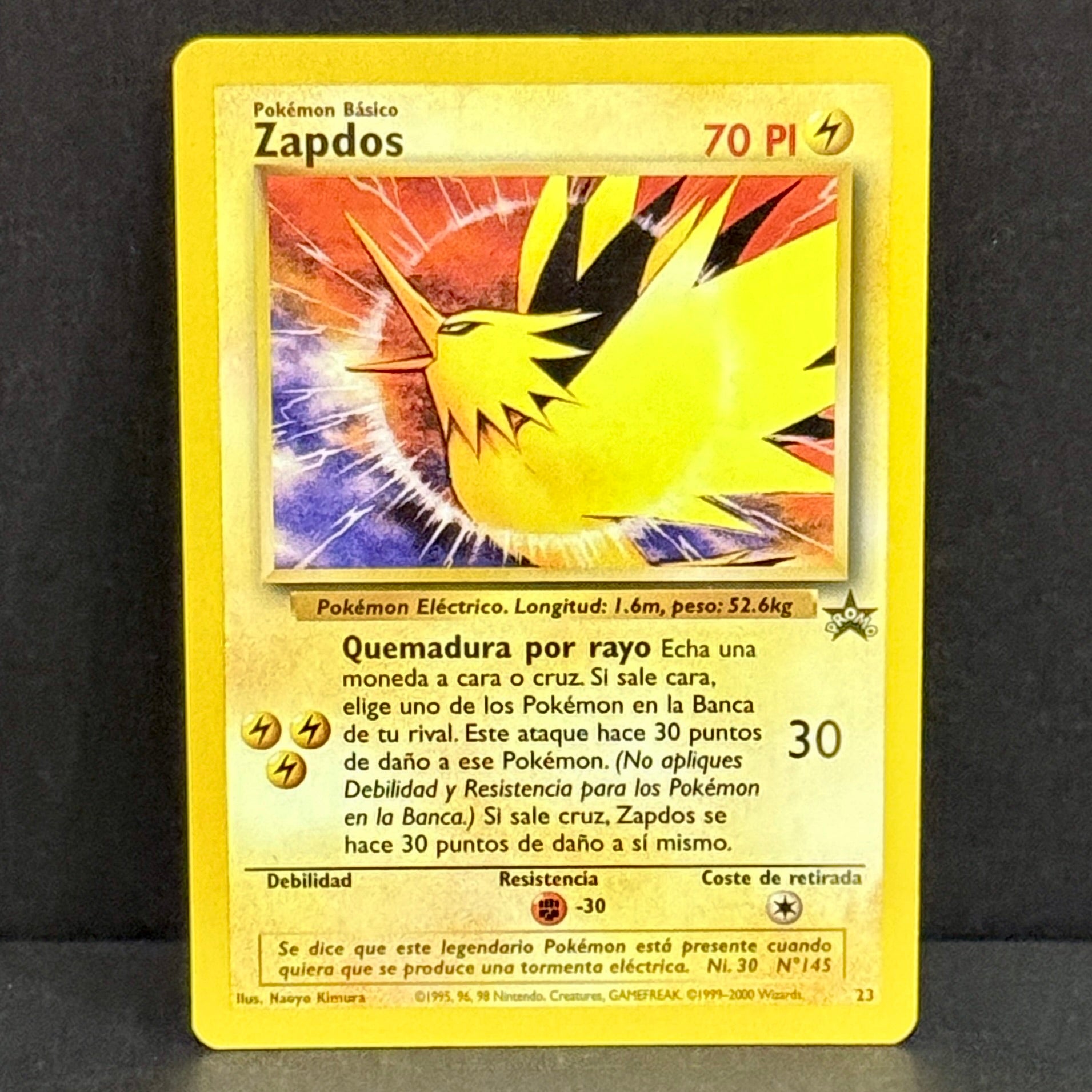 1999 Pokemon WoTC Promo 23/53 Zapdos Promo