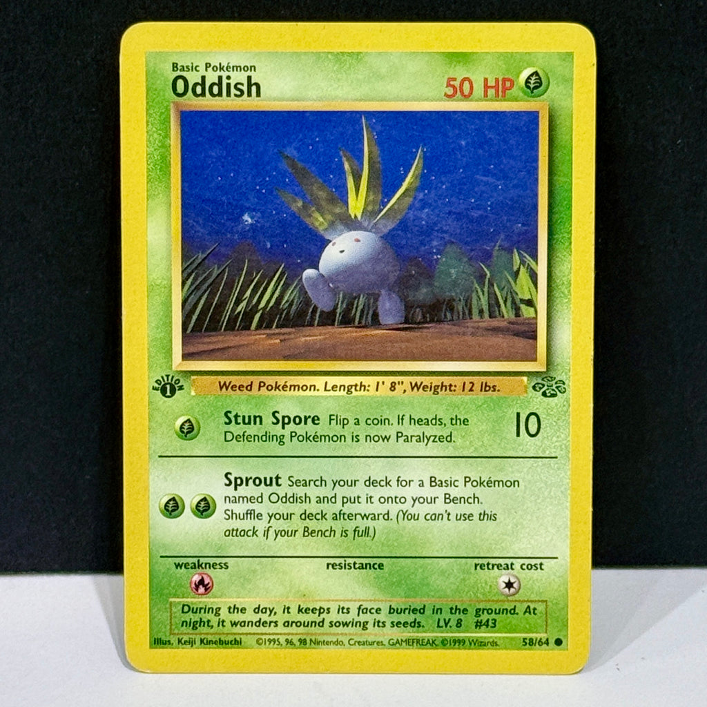 1999 Pokemon Jungle 58/64 Oddish Common 1st Edition