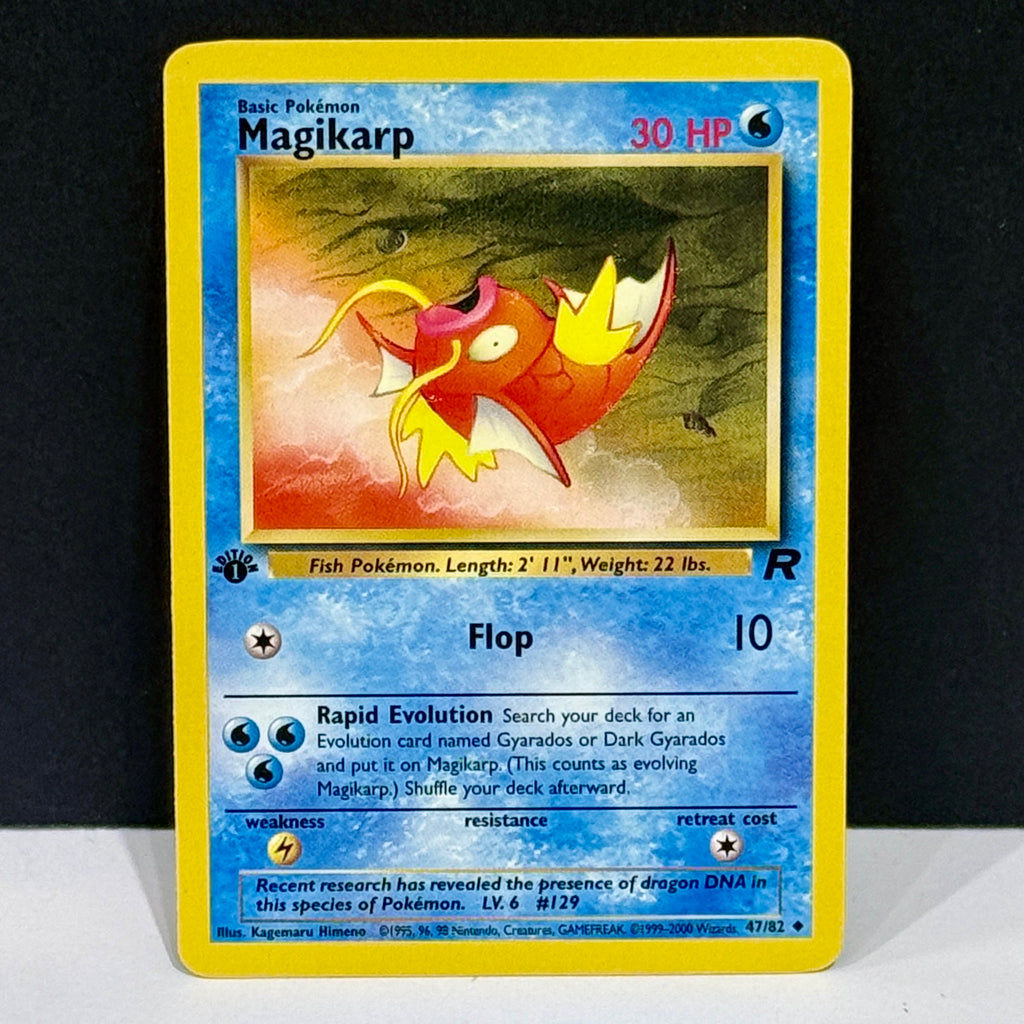 2000 Pokemon Team Rocker 47/82 Magikarp Uncommon 1st Edition