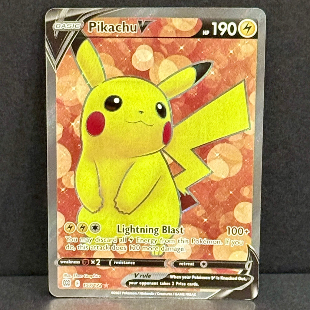 2022 Pokemon Brilliant Stars 157/172 Pikachu V Ultra Rare Full Art