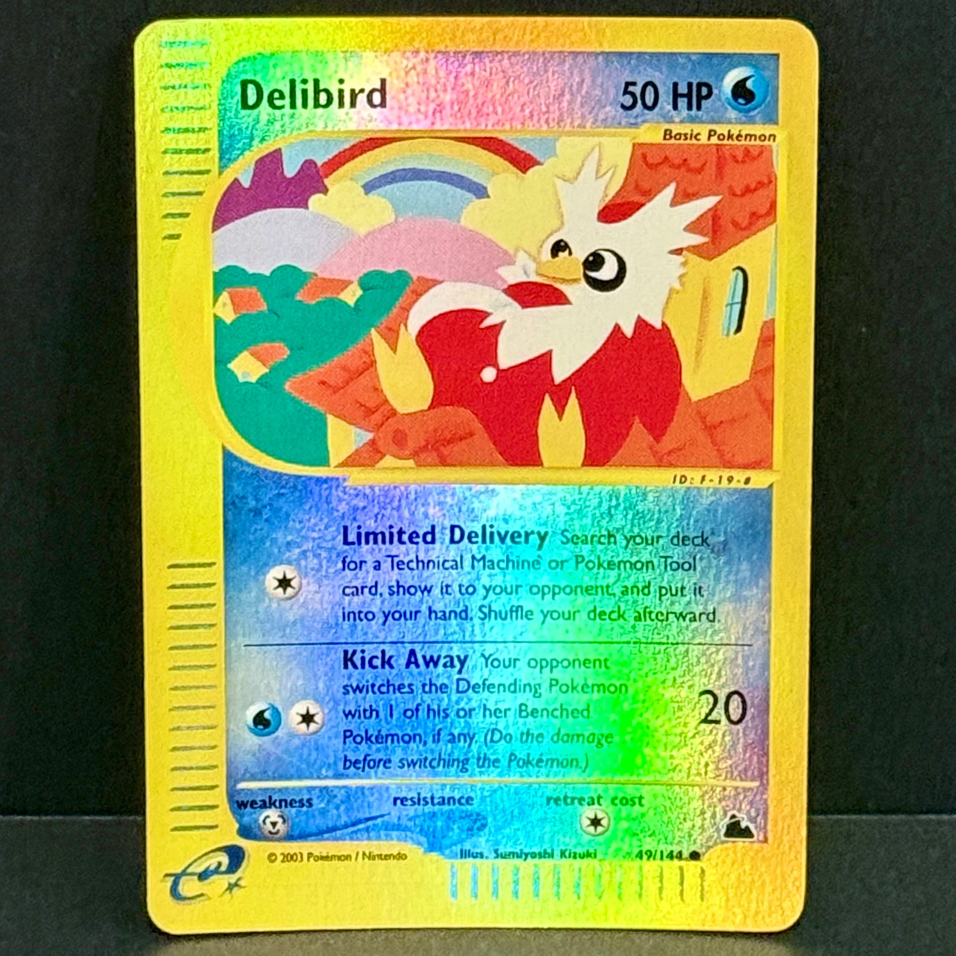 2003 Pokemon Skyridge 49/144 Delibird Common