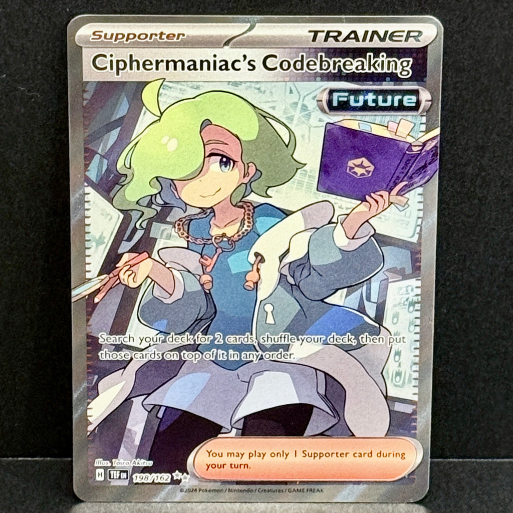 2024 Pokemon Temporal Forces 198/162 Ciphermaniac's Codebreaking Ultra Rare