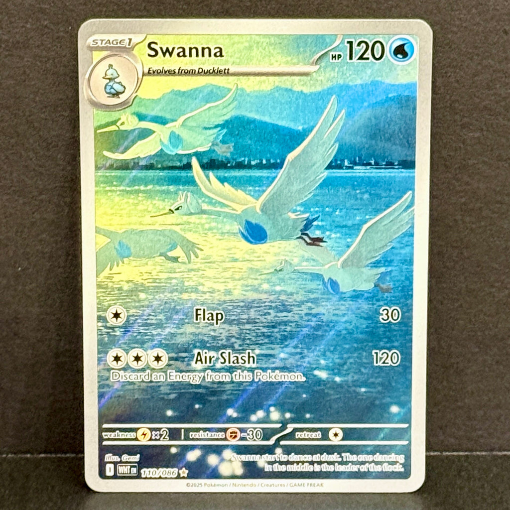 2025 Pokemon White Flare 110/086 Swanna Illustration Rare