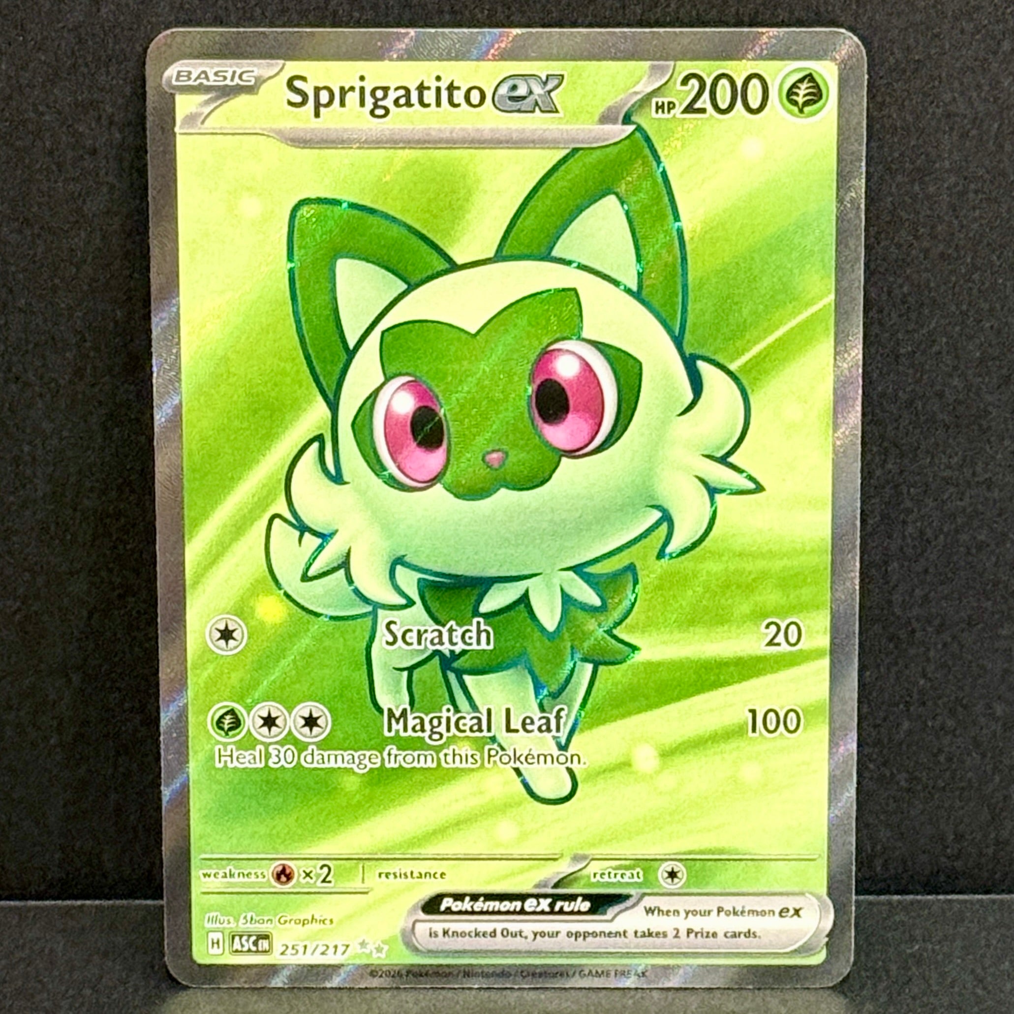 2026 Pokemon Ascended Heroes 251/217 Sprigatito EX Ultra Rare