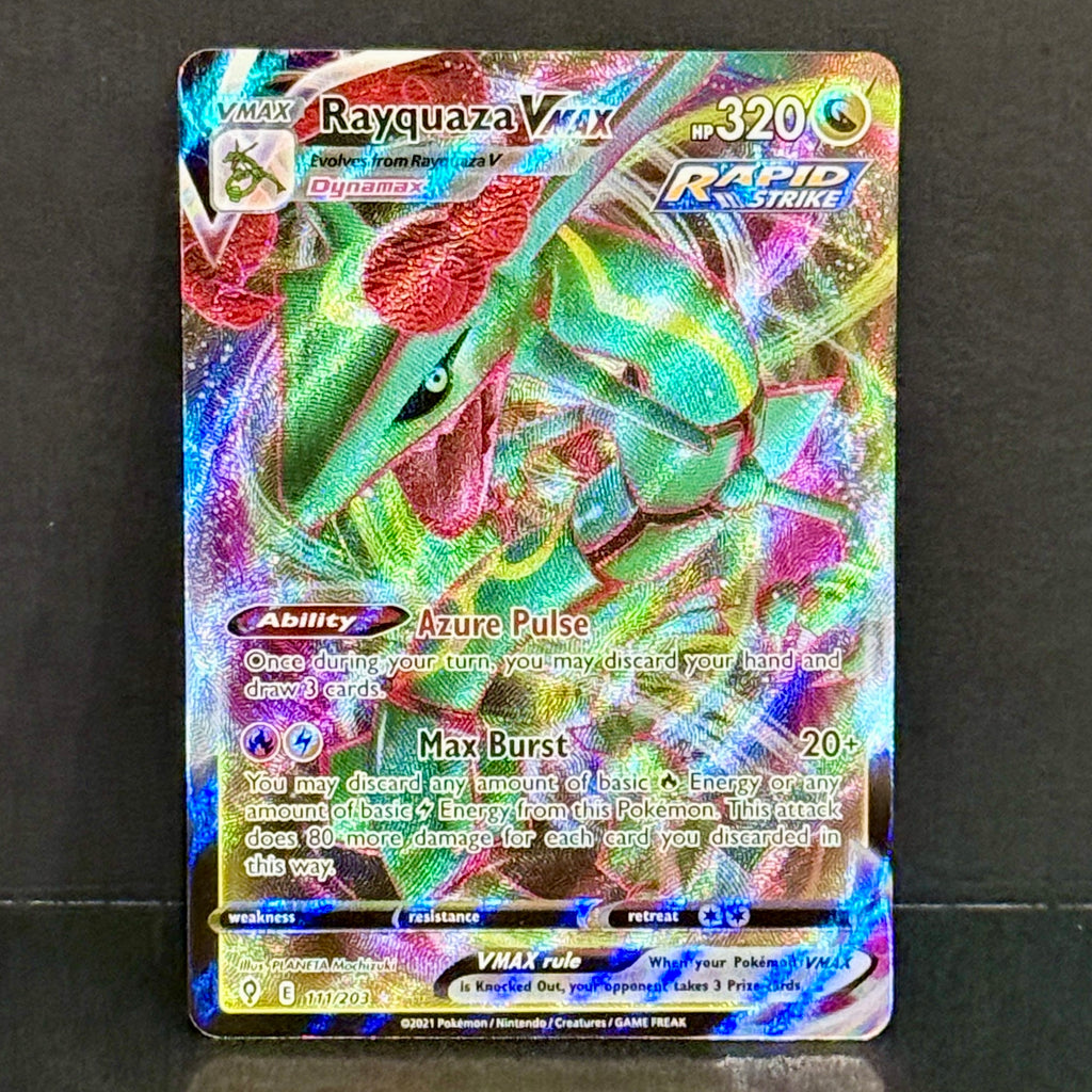 2021 Pokemon Evolving Skies 111/203 Rayquaza VMAX Ultra Rare