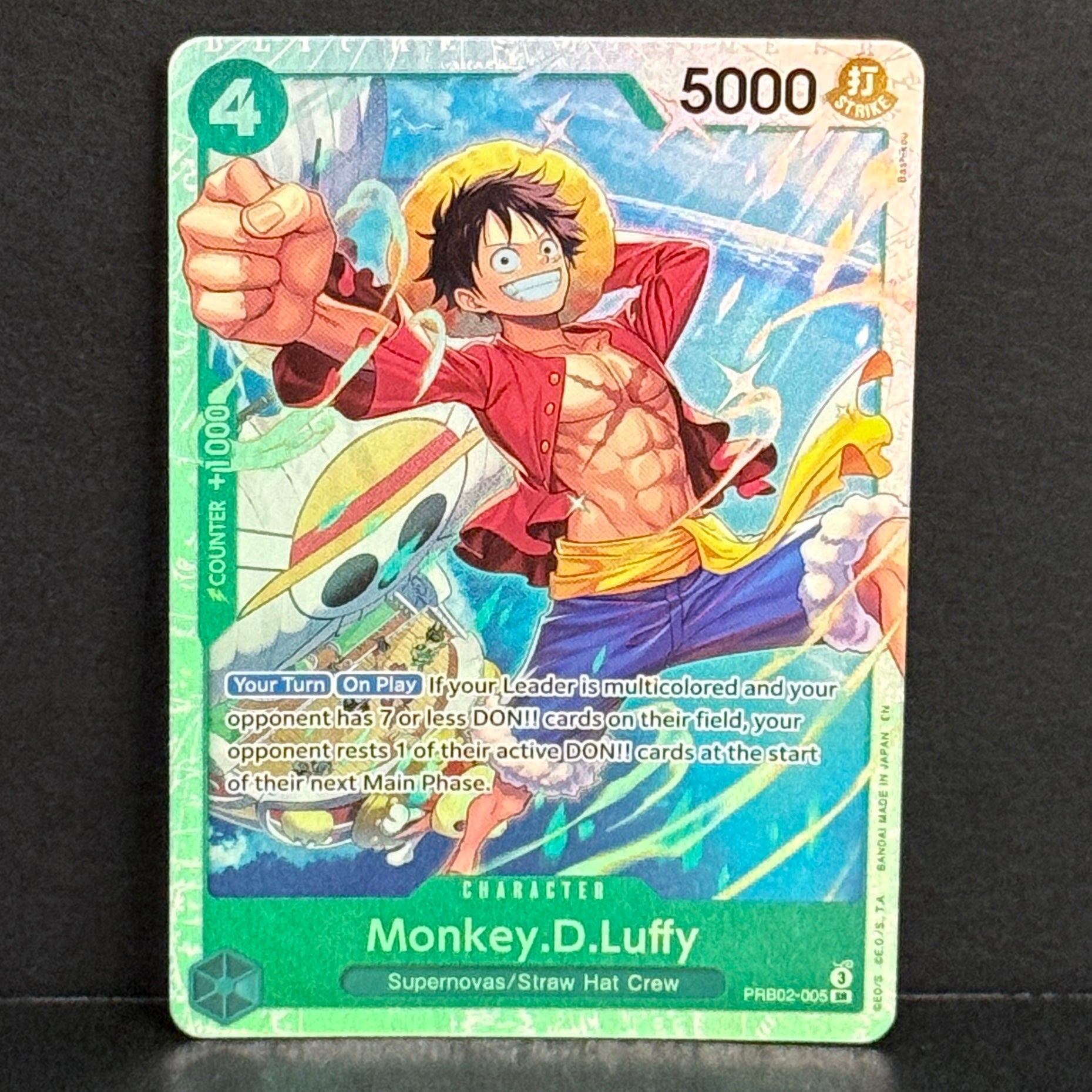 One Piece TCG The Best Vol.2 PRB02-005 Monkey.D.Luffy SR