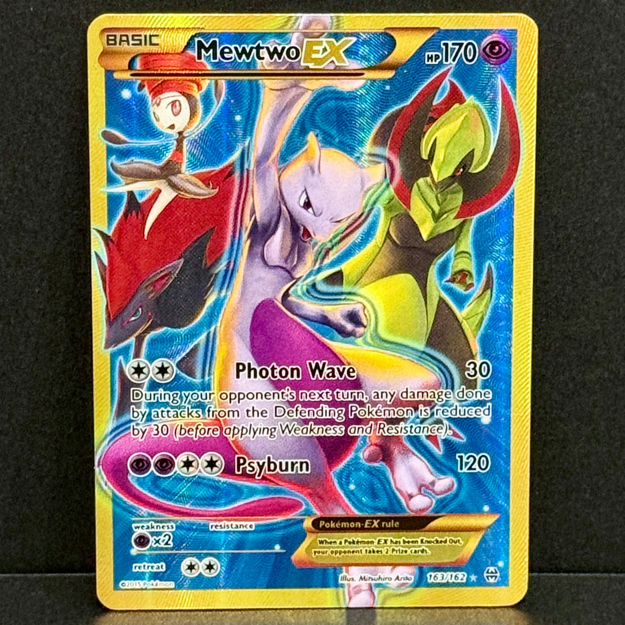 2015 Pokemon BREAKthrough 163/162 Mewtwo EX Secret Rare