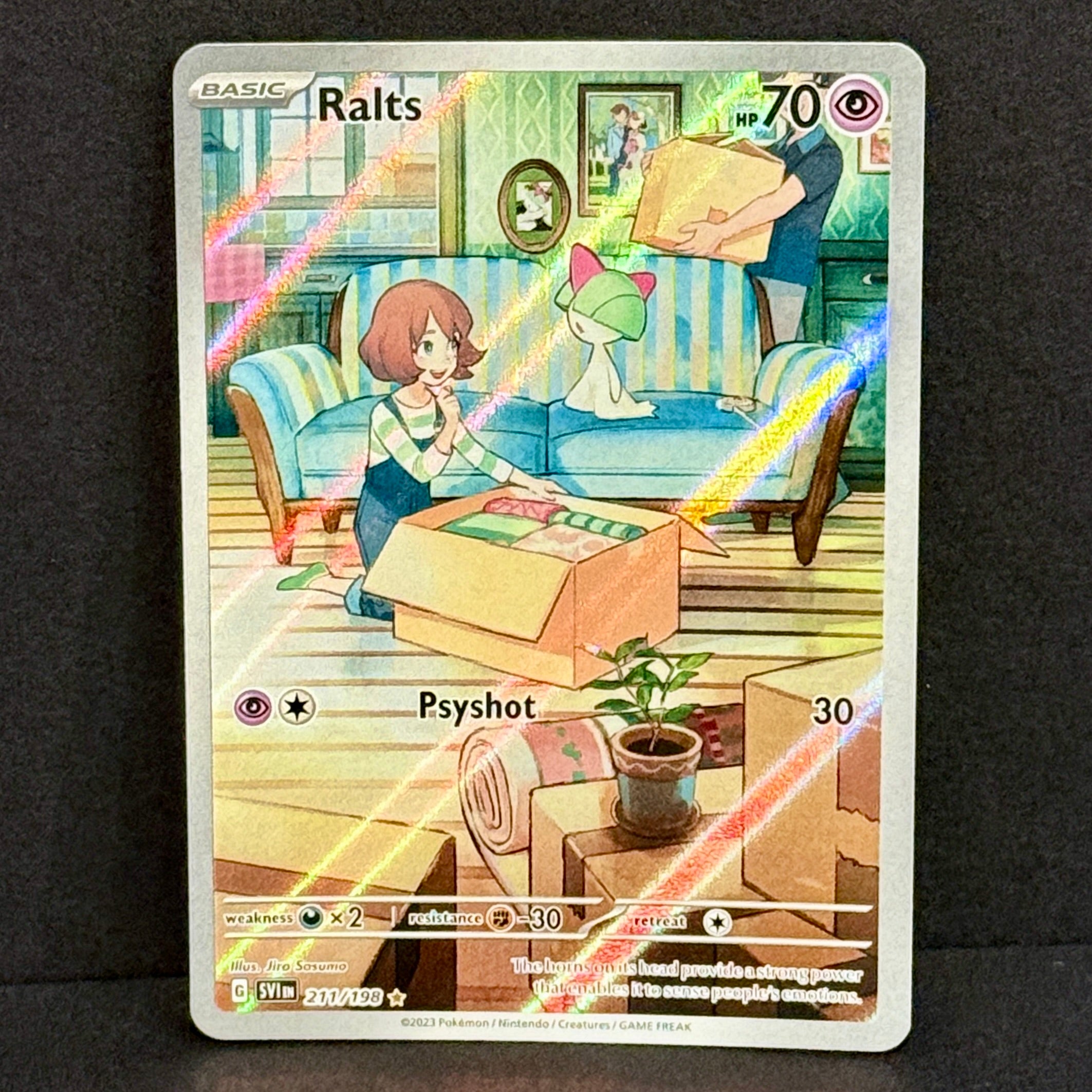 2023 Pokemon Scarlet & Violet Base Set 211/198 Ralts Illustration Rare