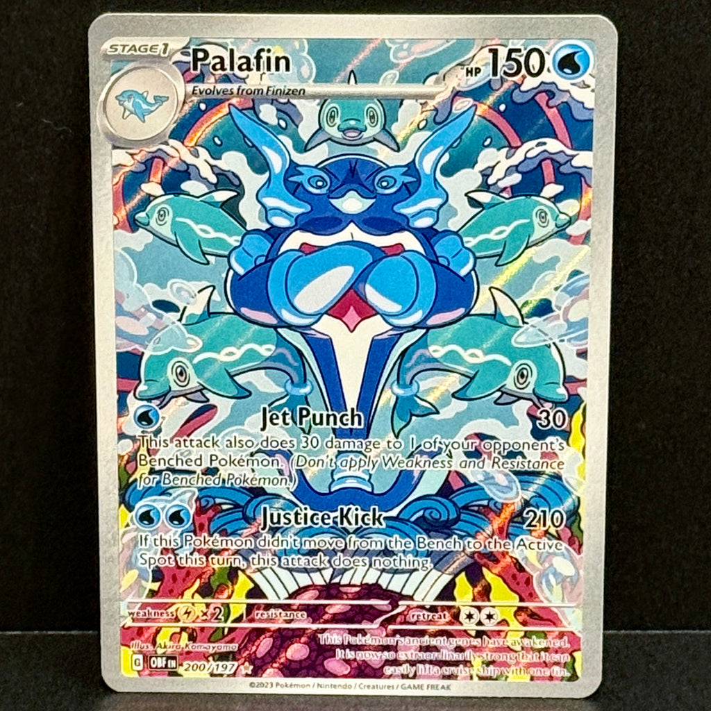 2023 Pokemon Obsidian Flames 200/197 Palafin Illustration Rare