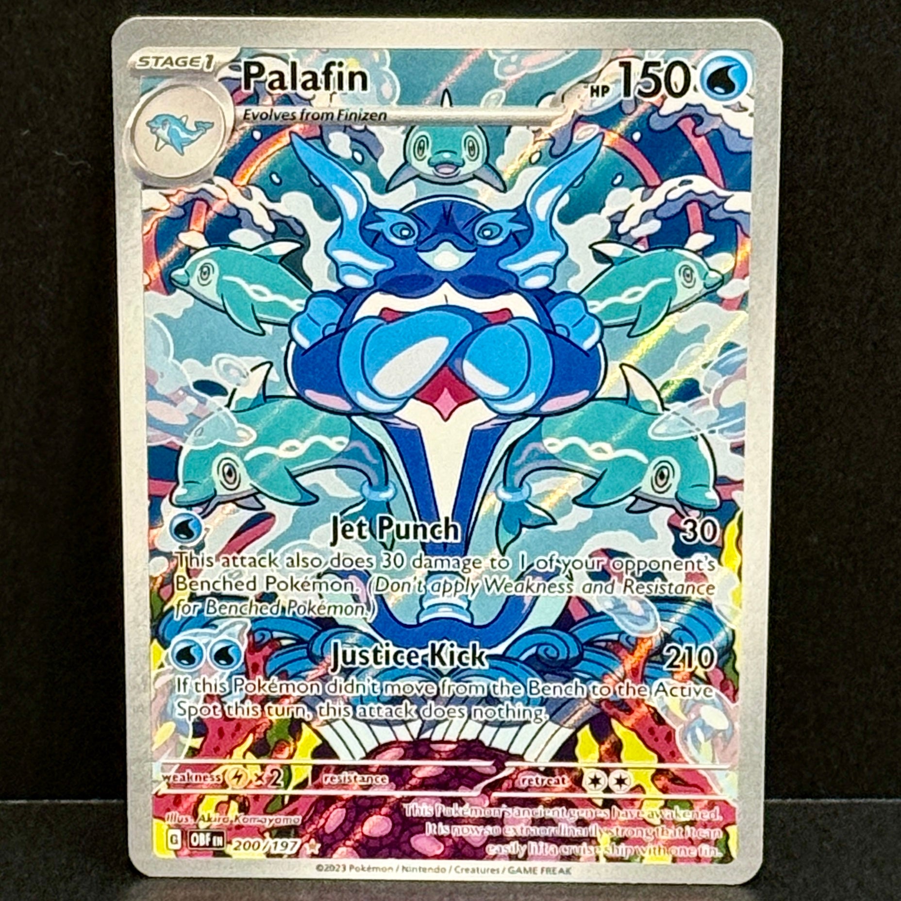 2023 Pokemon Obsidian Flames 200/197 Palafin Illustration Rare