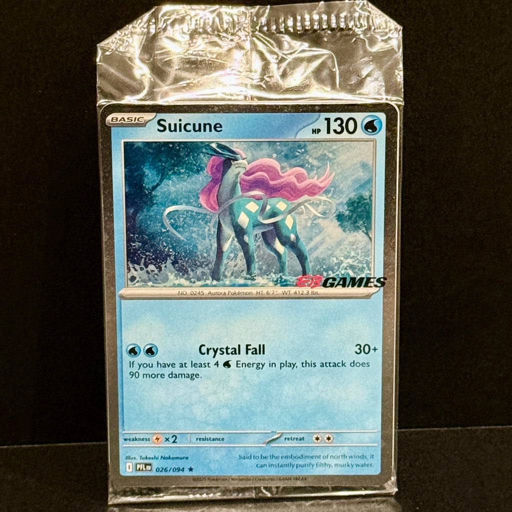 2025 Pokemon EB Games Exclusive Promo 026/094 Suicune Promo
