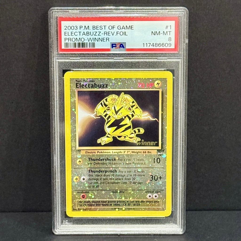 2005 Pokemon Best of Game 1 Electabuzz (Winner) Promo PSA 8