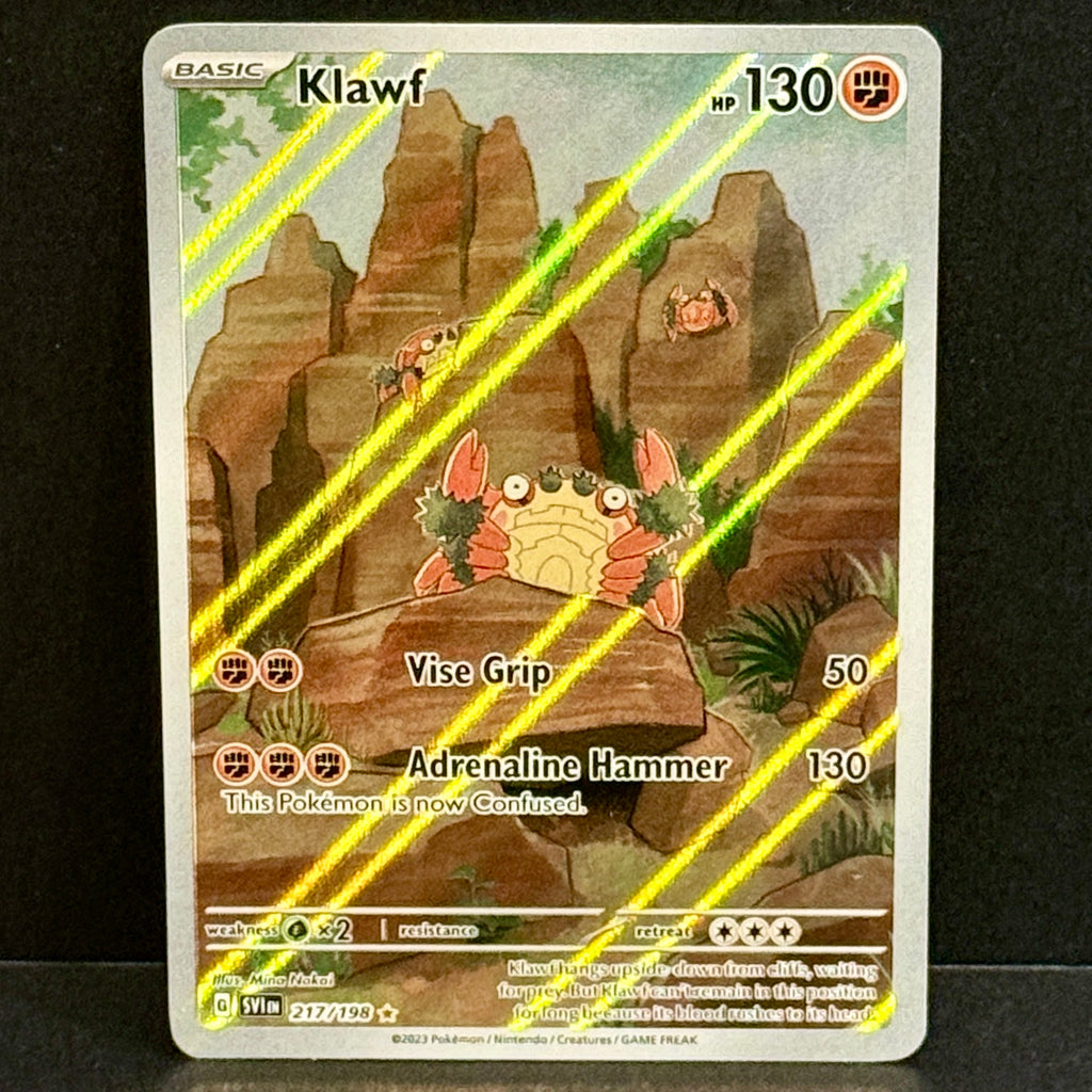 2023 Pokemon Scarlet Violet Base Set 217/198 Klawf Illustration Rare