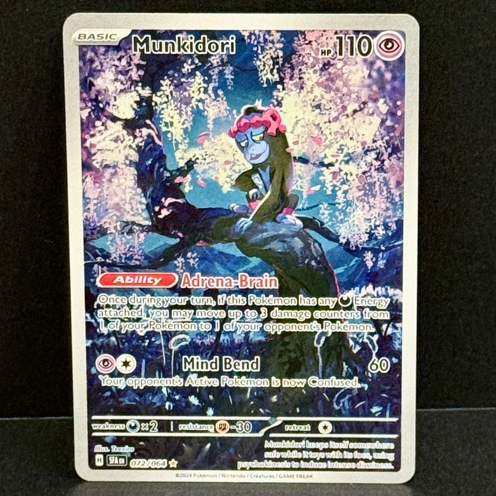 2024 Pokemon Shrouded Fable 072/064 Munkidori Illustration Rare