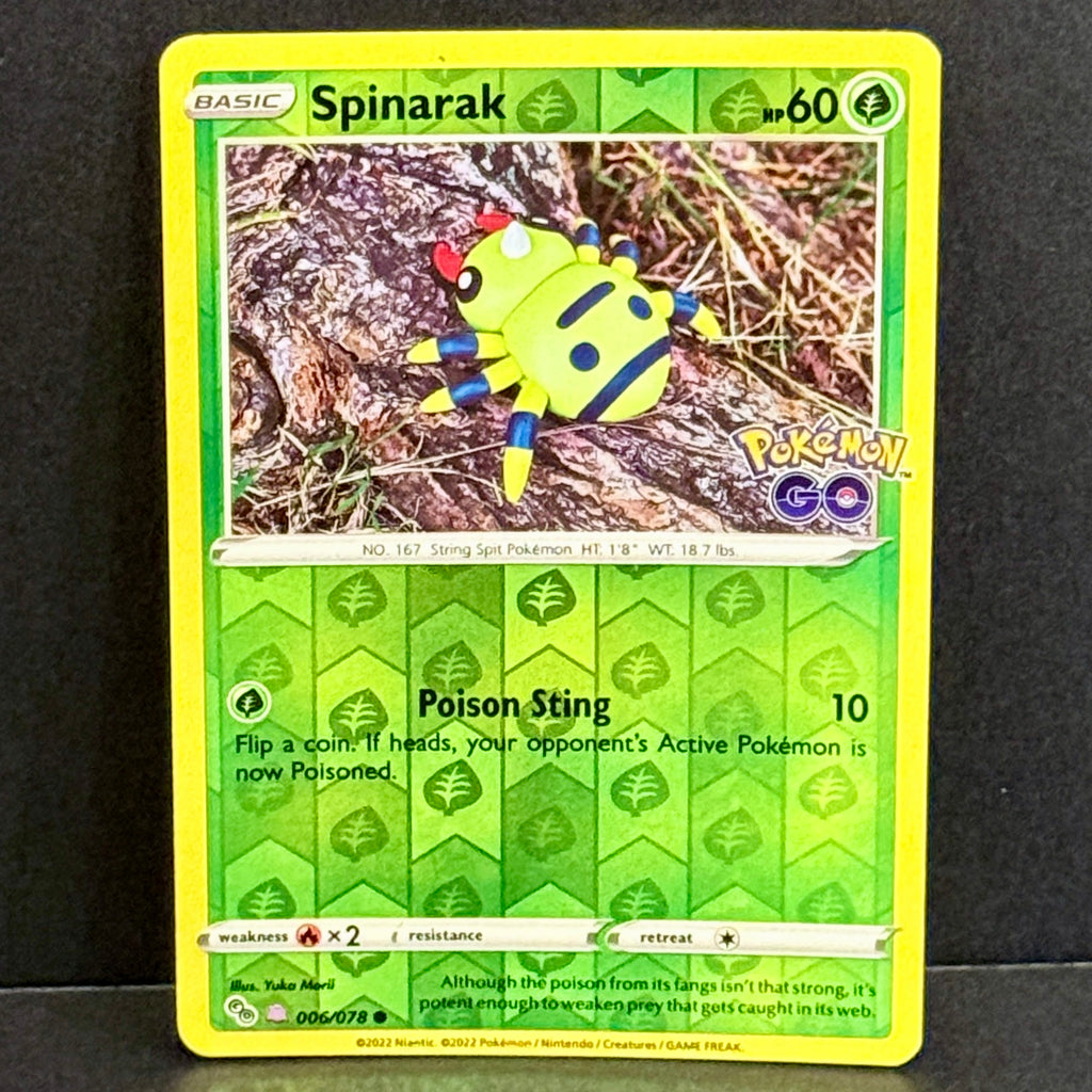 2022 Pokemon Go 006/078 Spinarak (Peelable Ditto) Common