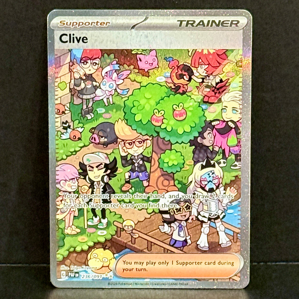 2024 Pokemon Paldean Fates 236/091 Clive Special Illustration Rare