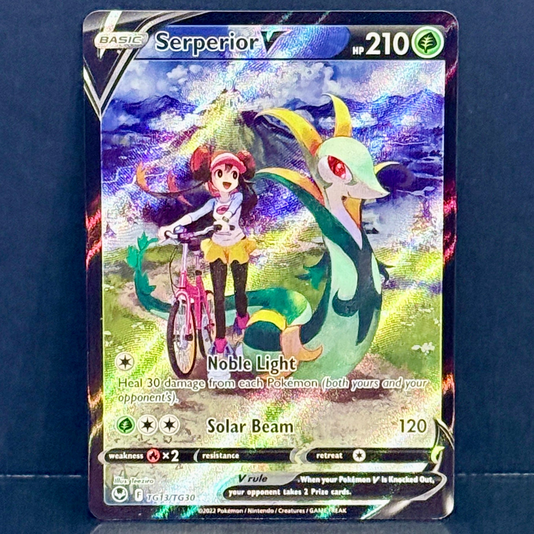 2022 Pokemon Silver Tempest Trainer Gallery TG13/TG30 Serperior V Ultra Rare