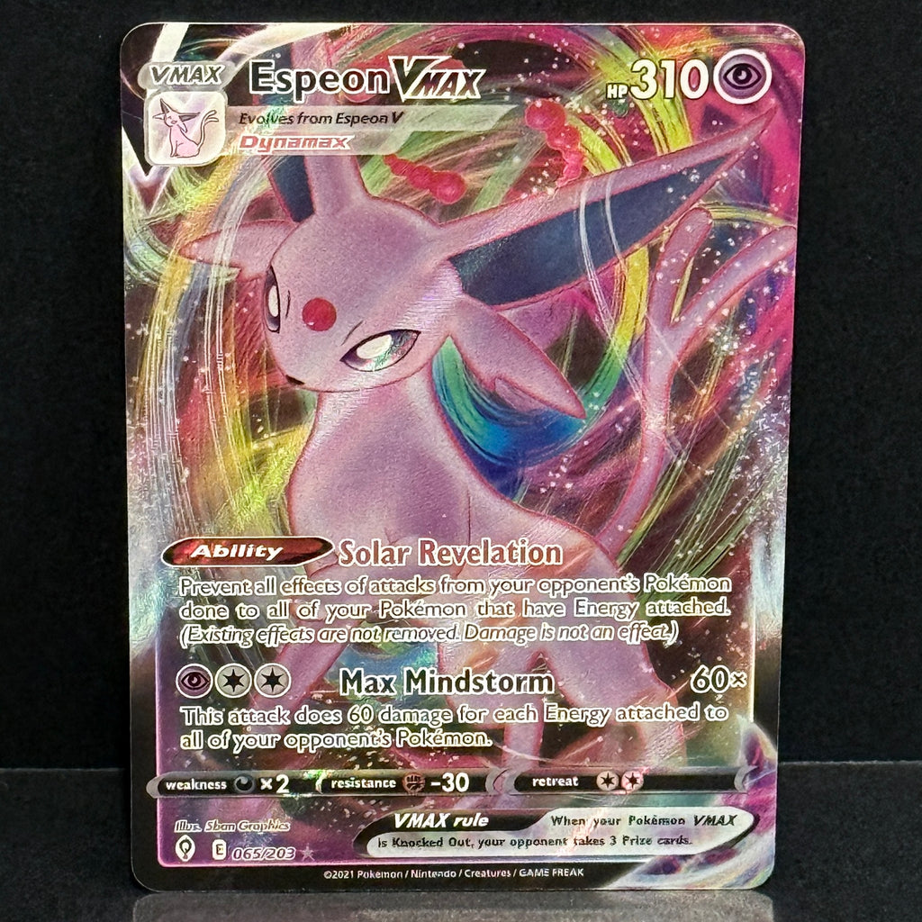 2021 Pokemon Evolving Skies 065/203 Espeon VMAX Ultra Rare