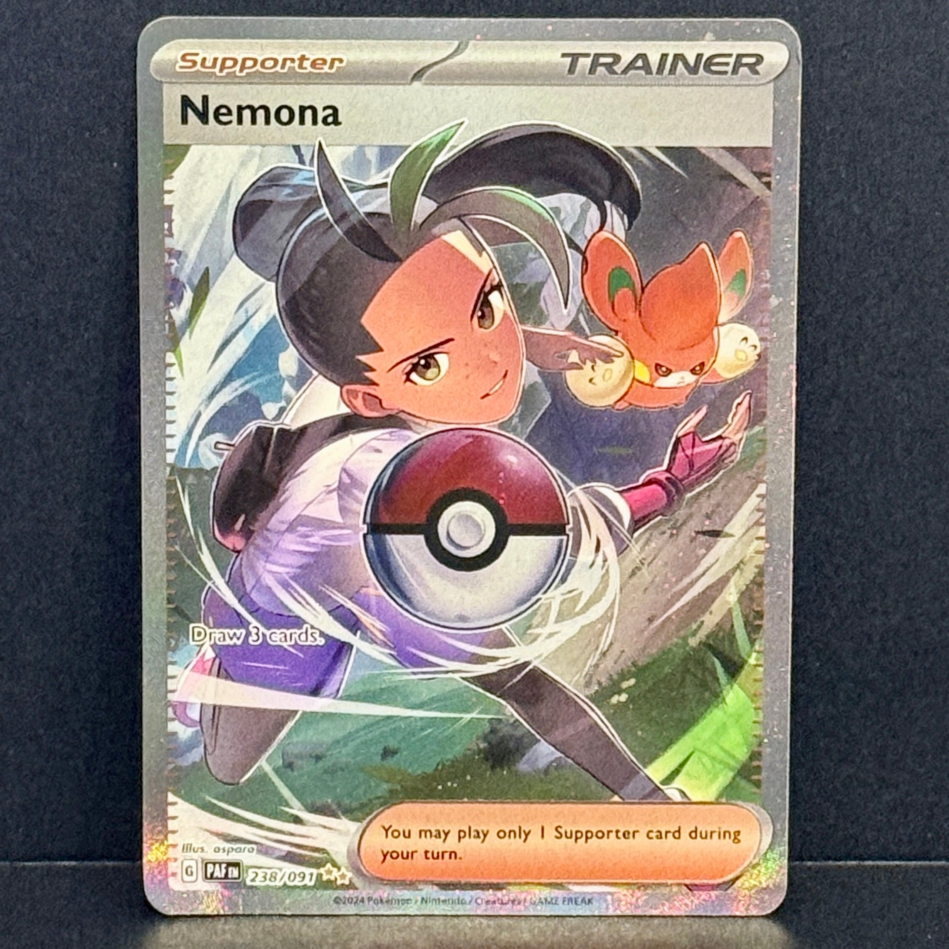 2024 Pokemon Paldean Fates 238/091 Nemona Special Illustration Rare