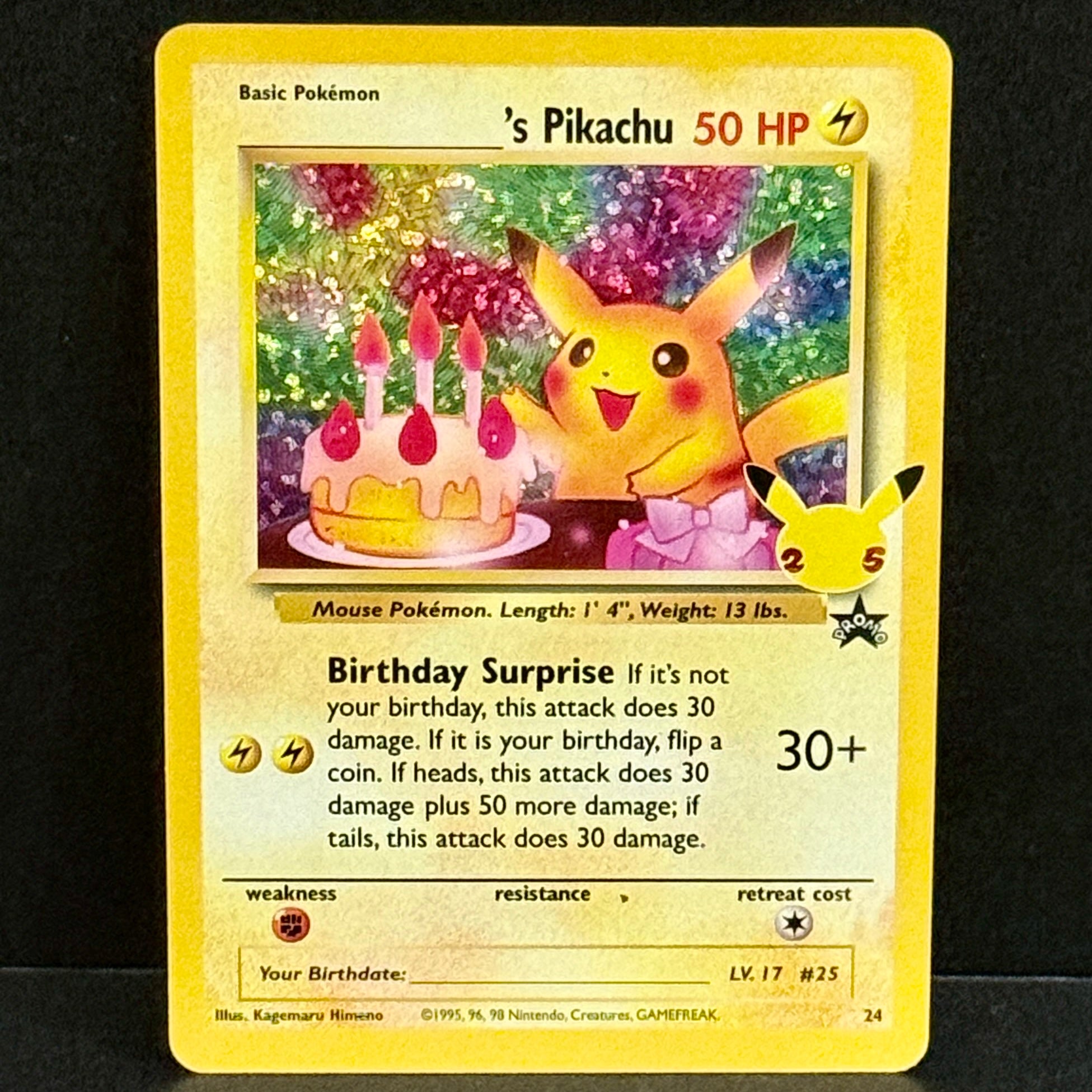 2021 Pokemon Celebrations Classic Collection 24/53 Pikachu Classic Collection