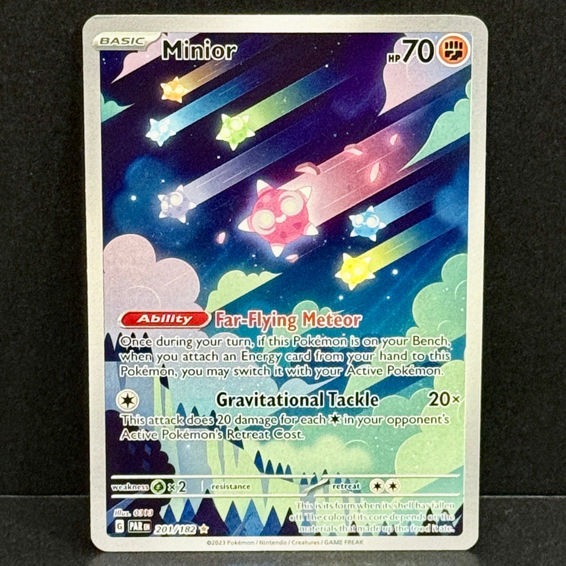 2023 Pokemon Paradox Rift 201/182 Minior Illustration Rare