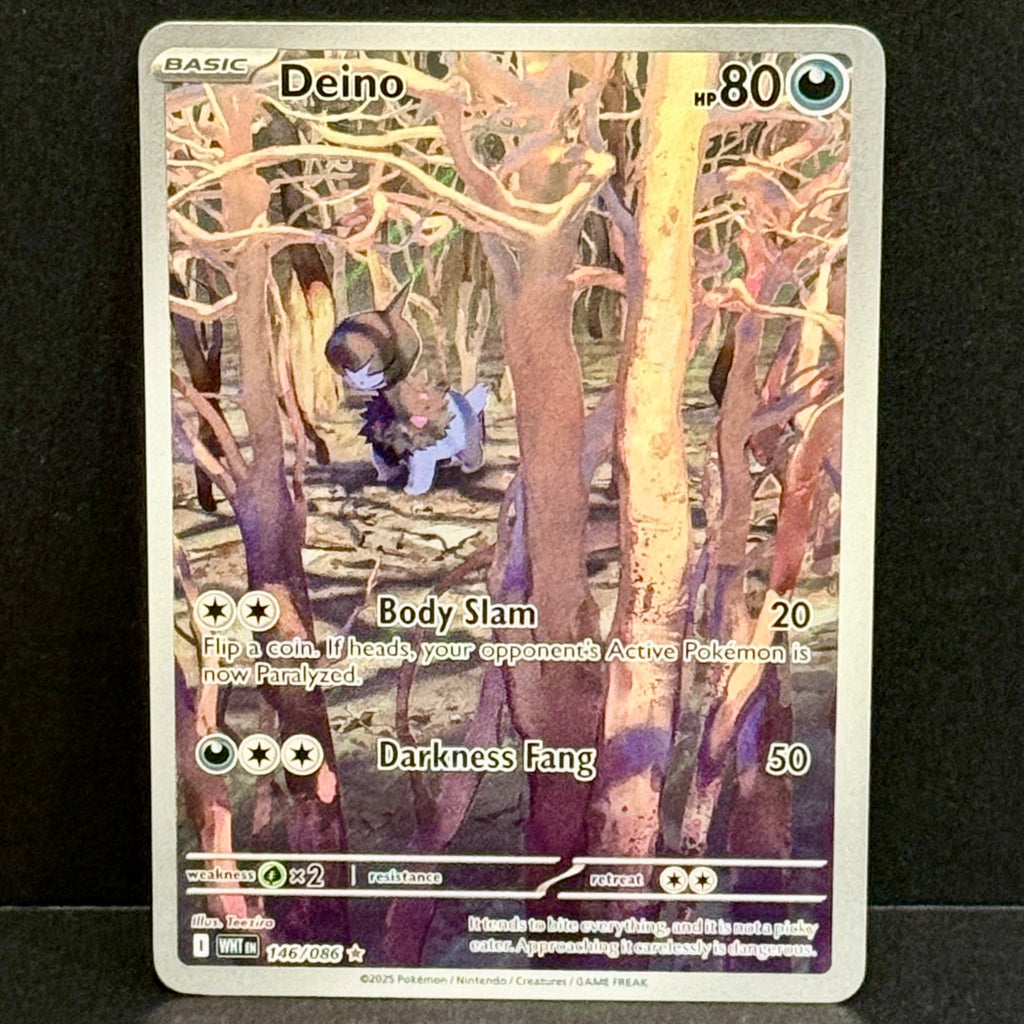 2025 Pokemon White Flare 146/086 Deino Illustration Rare