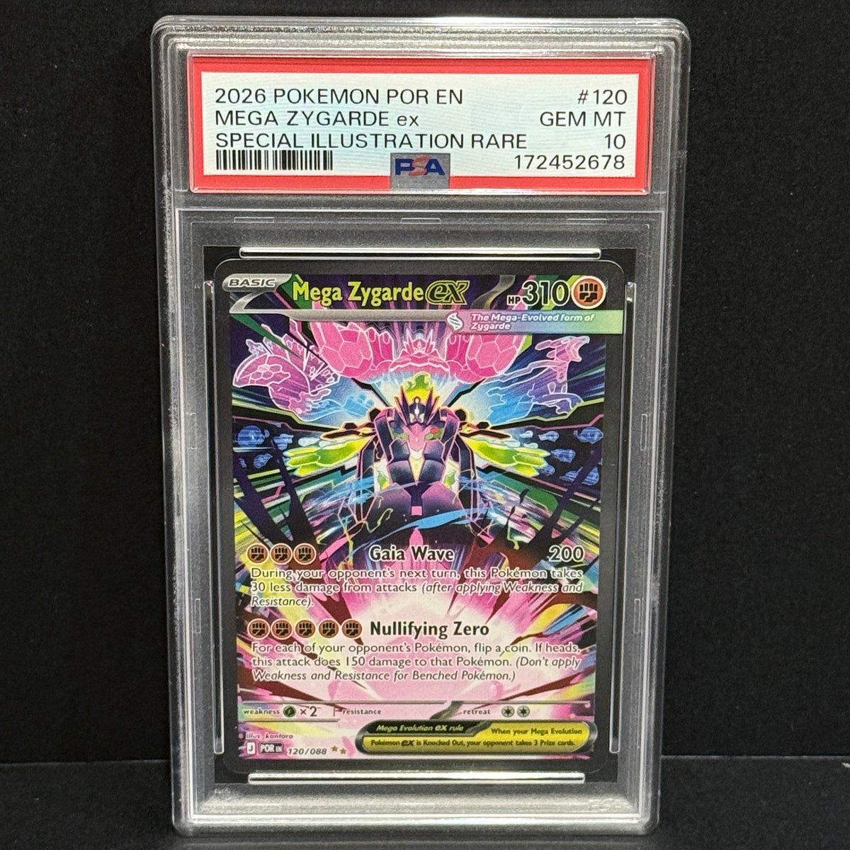 2026 Pokemon Perfect Order 120/088 Mega Zygarde ex Special Illustration Rare PSA 10