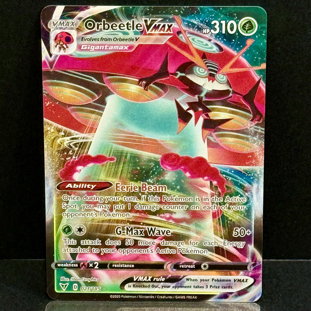 2020 Pokemon Vivid Voltage 021/185 Orbeetle VMAX Ultra Rare