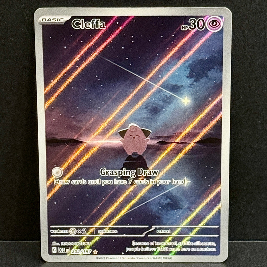 2023 Pokemon Obsidian Flames 202/197 Cleffa Illustration Rare