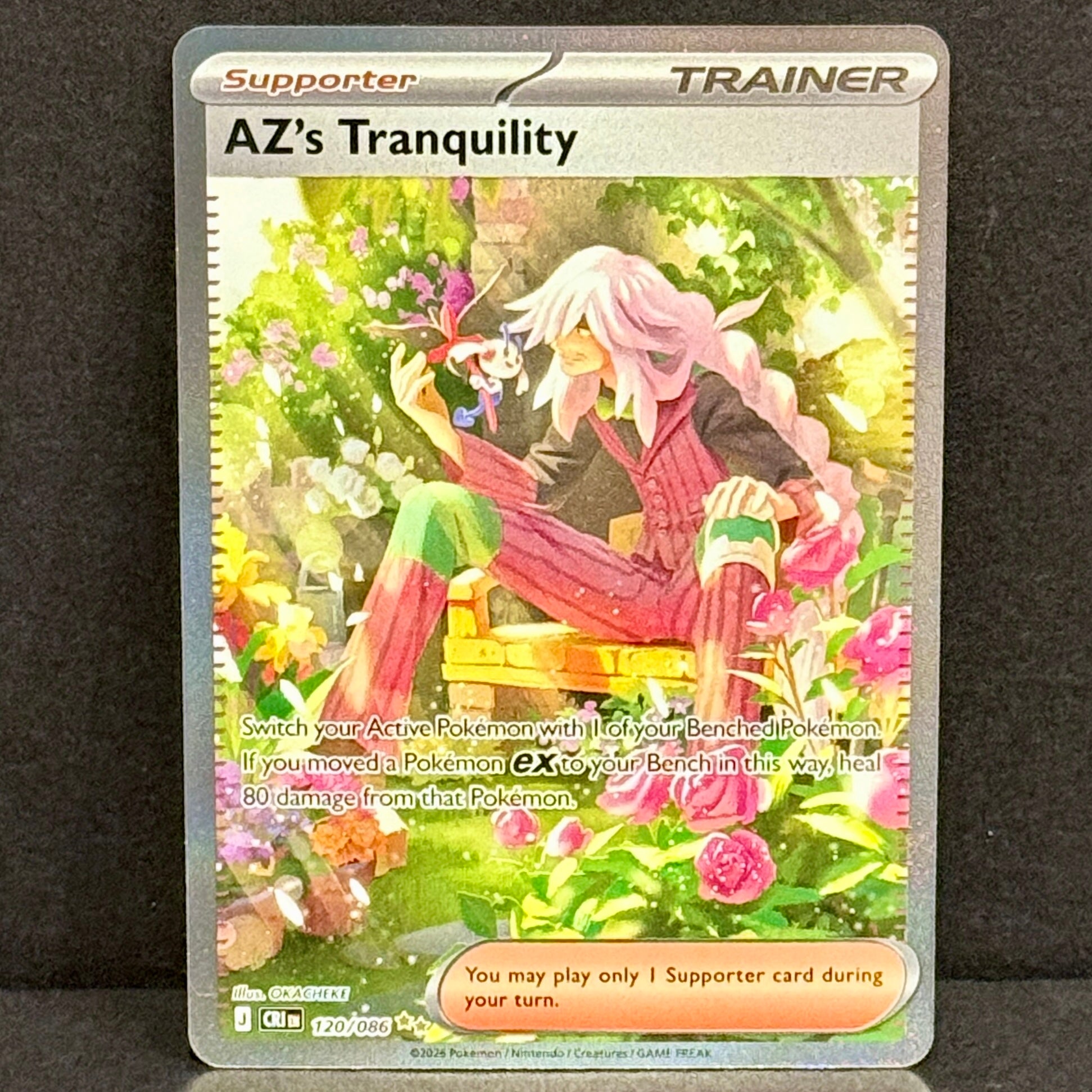 2022 Pokemon Chaos Rising 120/086 AZ's Tranquility Special Illustration Rare