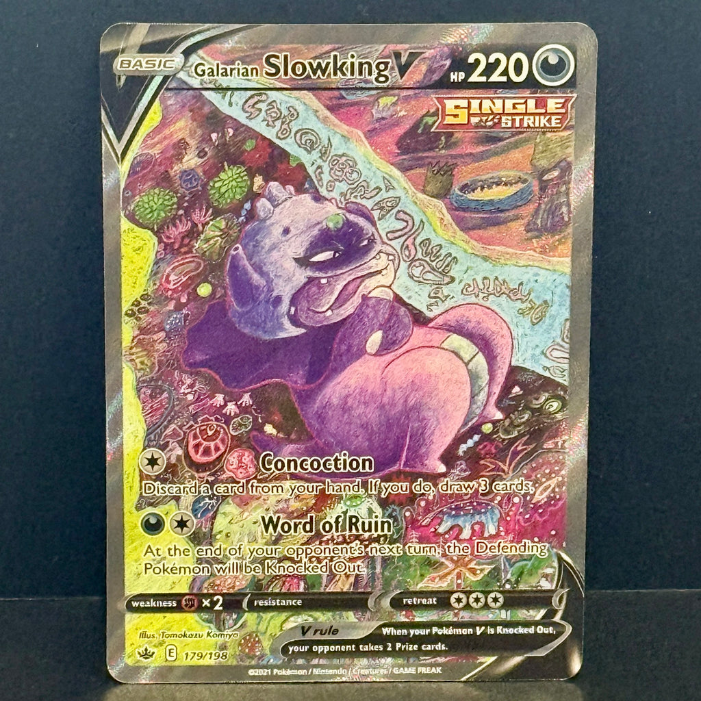 2021 Pokemon Chilling Reign 179/198 Galarian Slowking V Alternate Full Art Ultra Rare