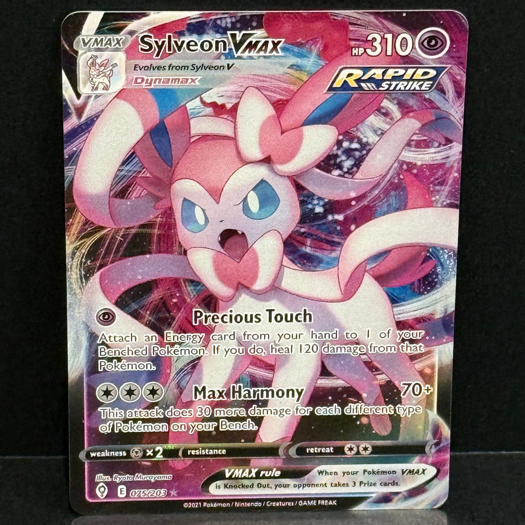 2021 Pokemon Evolving Skies 075/203 Sylveon VMAX Ultra Rare