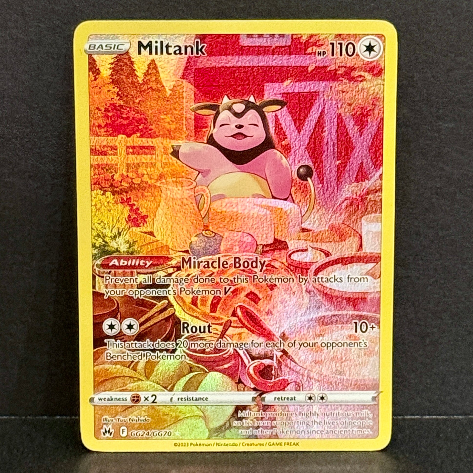 2023 Pokemon Crown Zenith: Galarian Gallery GG24/GG70 Miltank Holo Rare