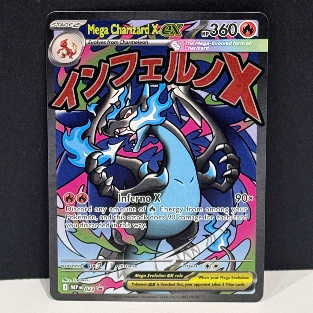 2025 Pokemon Mega Evolution Promos 023 Mega Charizard X EX Promo