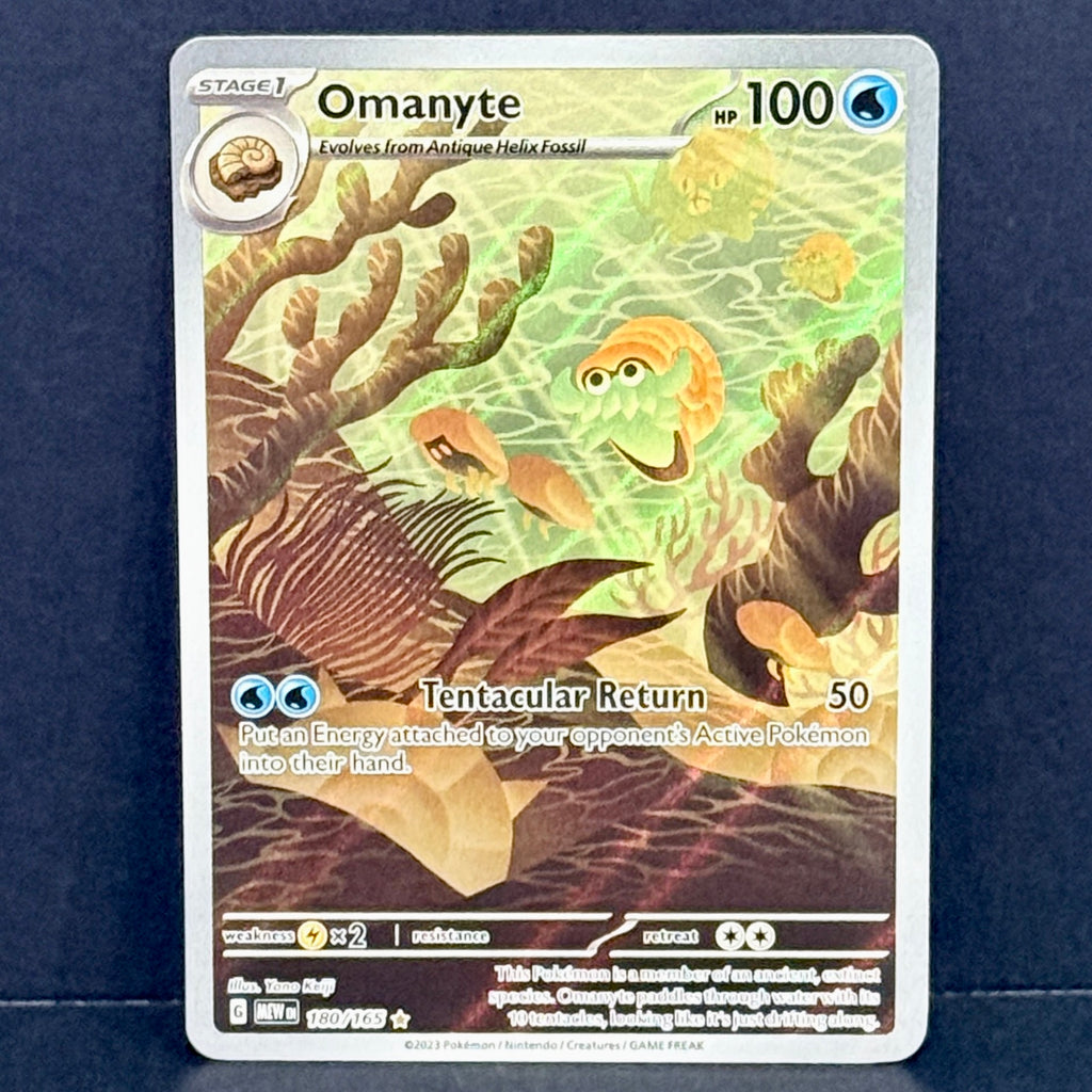 2024 Pokemon SV: 151 180/165 Omanyte Illustration Rare