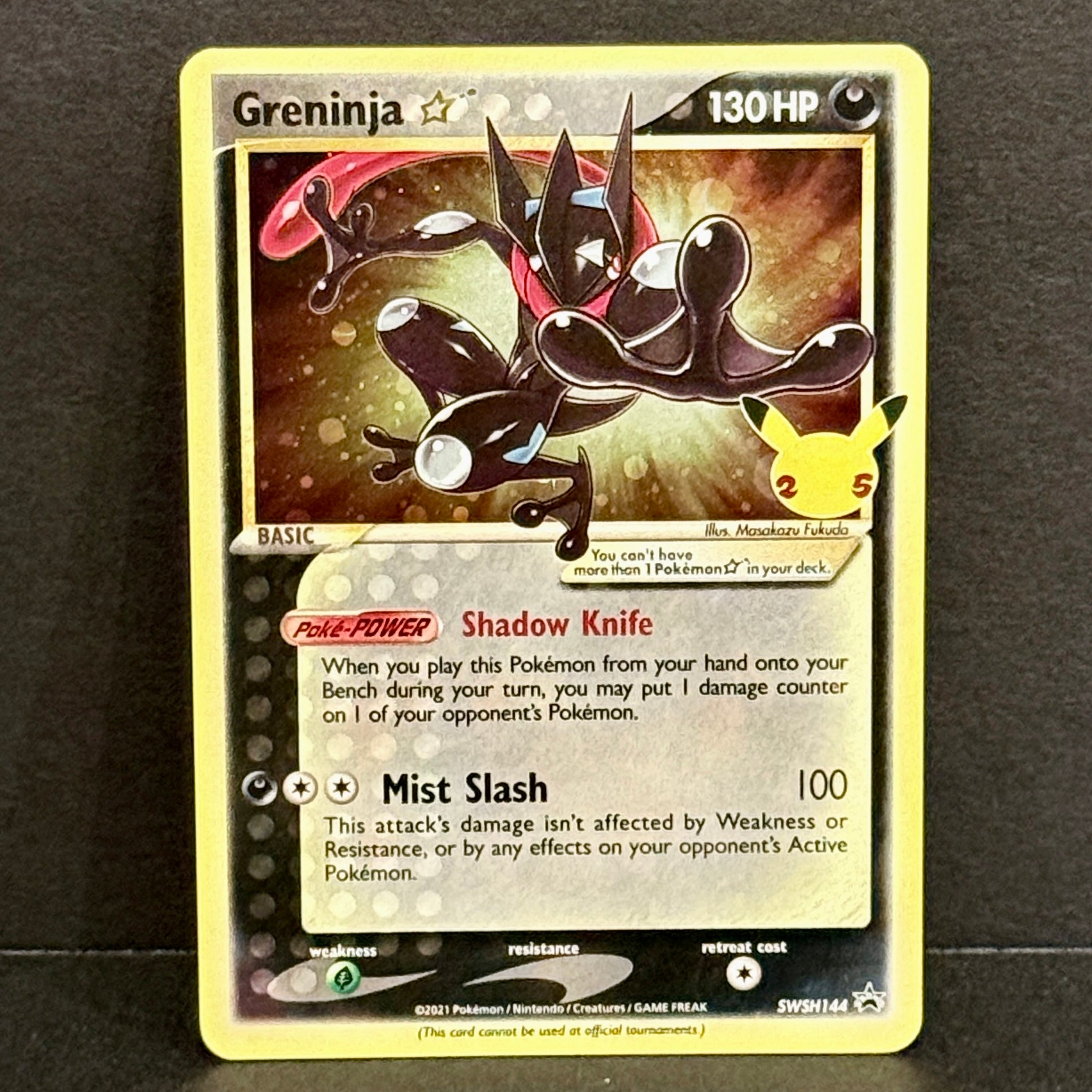 2021 Pokemon Sword & Shield Promo SWSH144 Greninja Star Promo