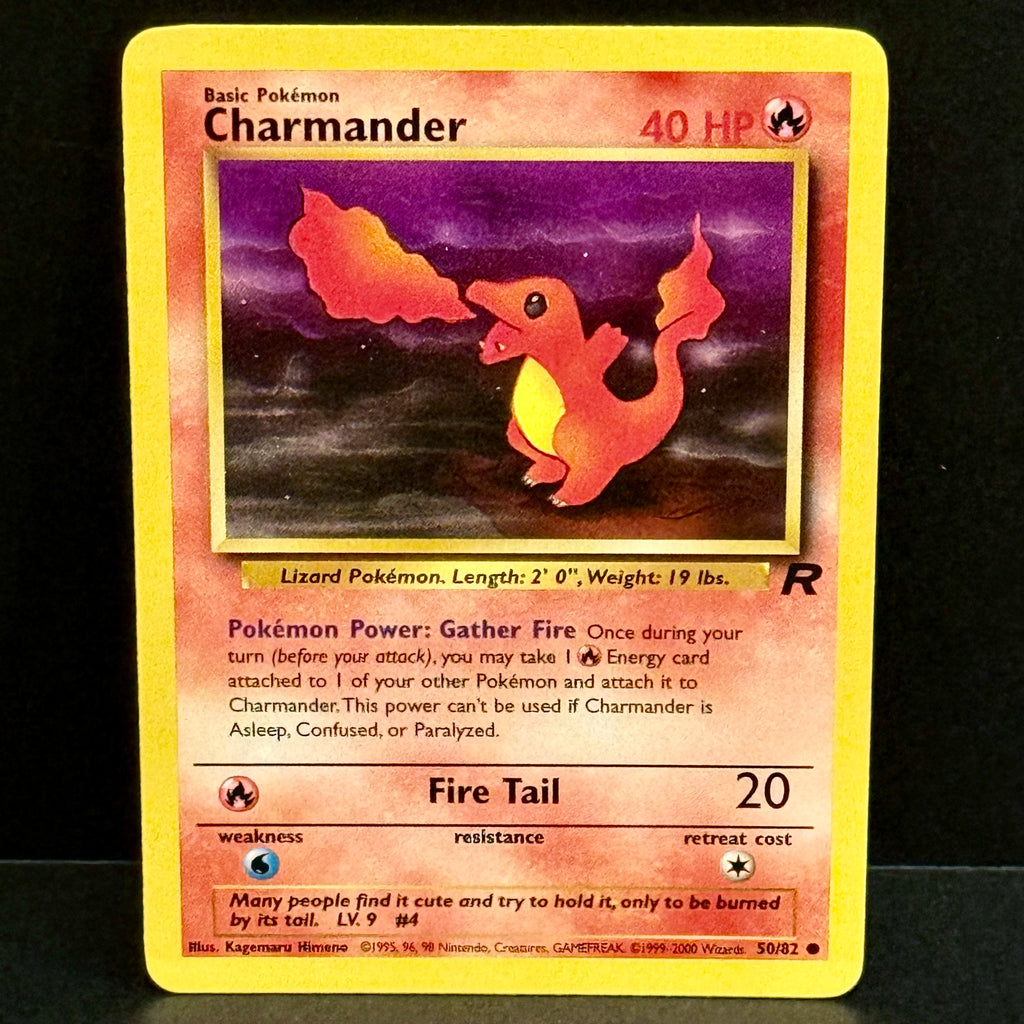 2000 Pokemon Team Rocket 50/82 Charmander Common