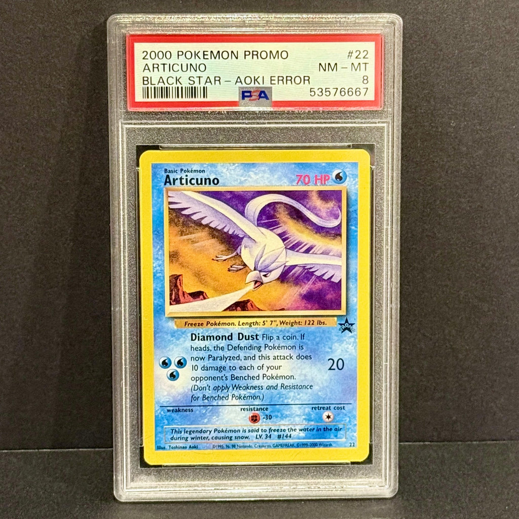 1999 Pokemon WoTC Promo 022/053 Articuno Promo PSA 8