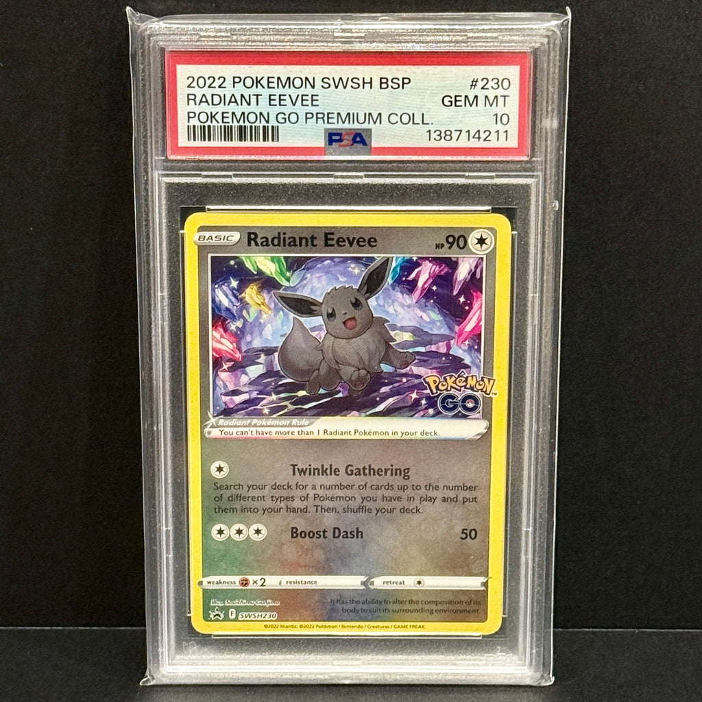 2022 Pokemon Sword Shield Promo SWSH230 Radiant Eevee Promo PSA 10