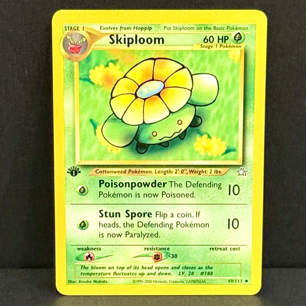 2000 Pokemon Neo Genesis 049/111 Skiploom Uncommon 1st Edition