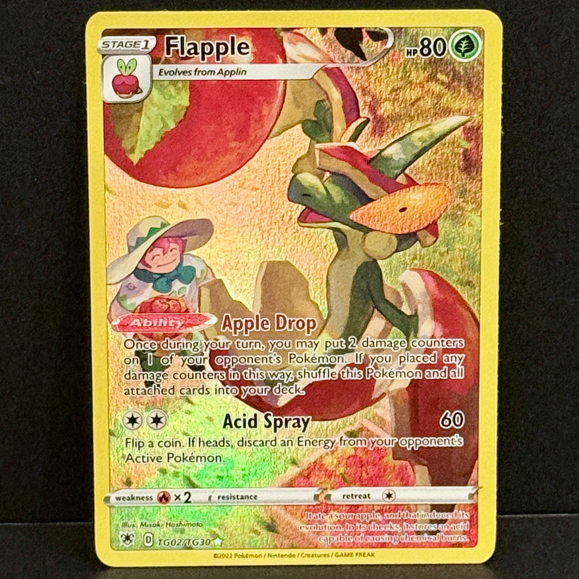 2022 Pokemon Astral Radiance Trainer Gallery TG02/TG30 Flapple Ultra Rare
