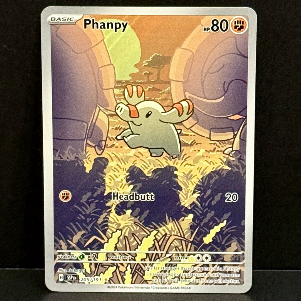 2024 Pokemon Surging Sparks 205/191 Phanpy Illustration Rare