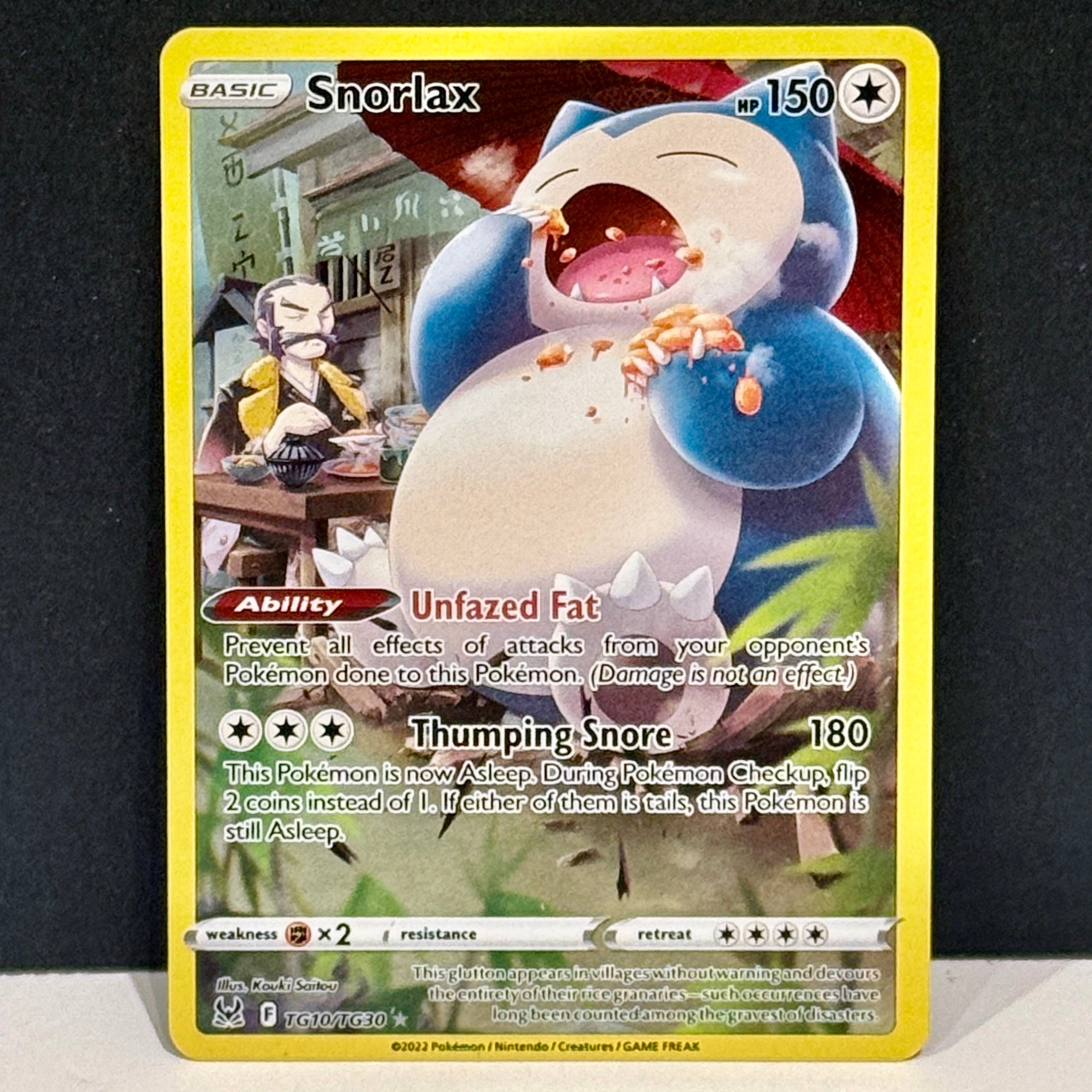 2022 Pokemon Lost Origin Trainer Gallery TG10/TG30 Snorlax Ultra Rare
