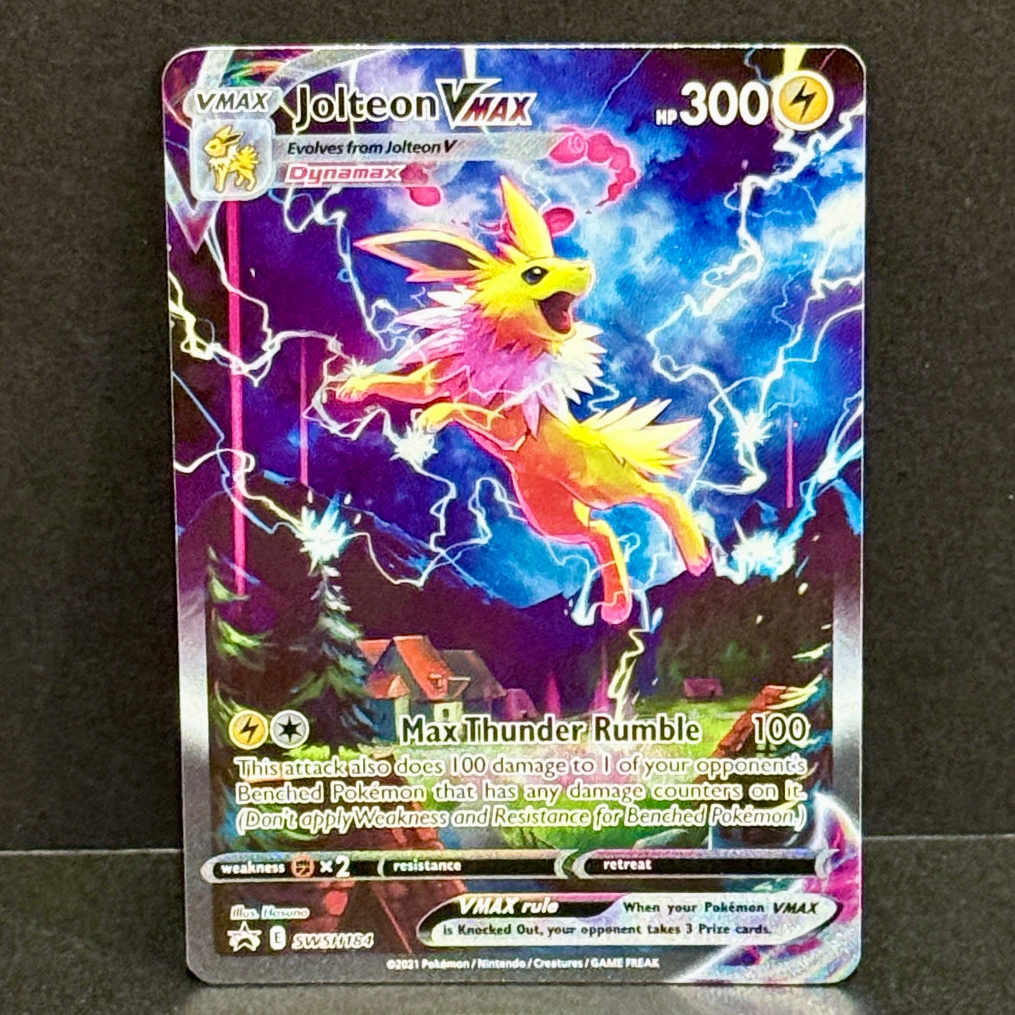 2021 Pokemon Sword & Shield Promo SWSH184 Jolteon VMAX Promo