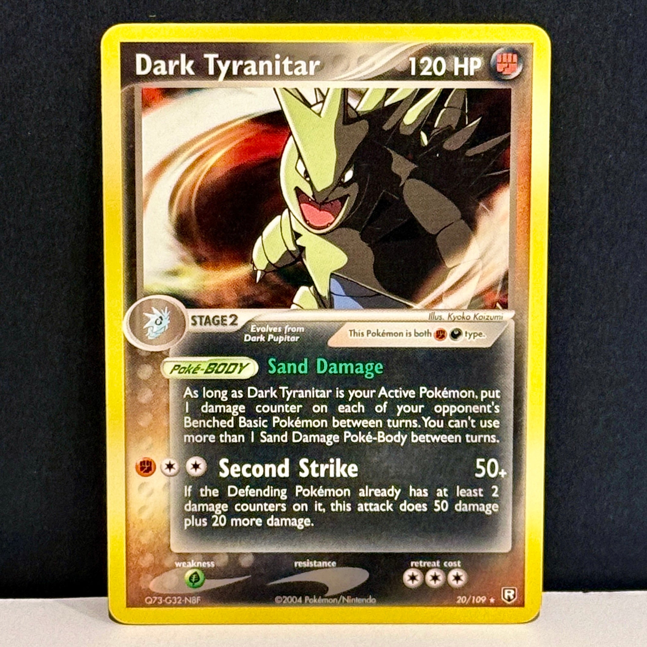 2004 Pokemon EX Team Rocket Returns 20/109 Dark Tyranitar Rare