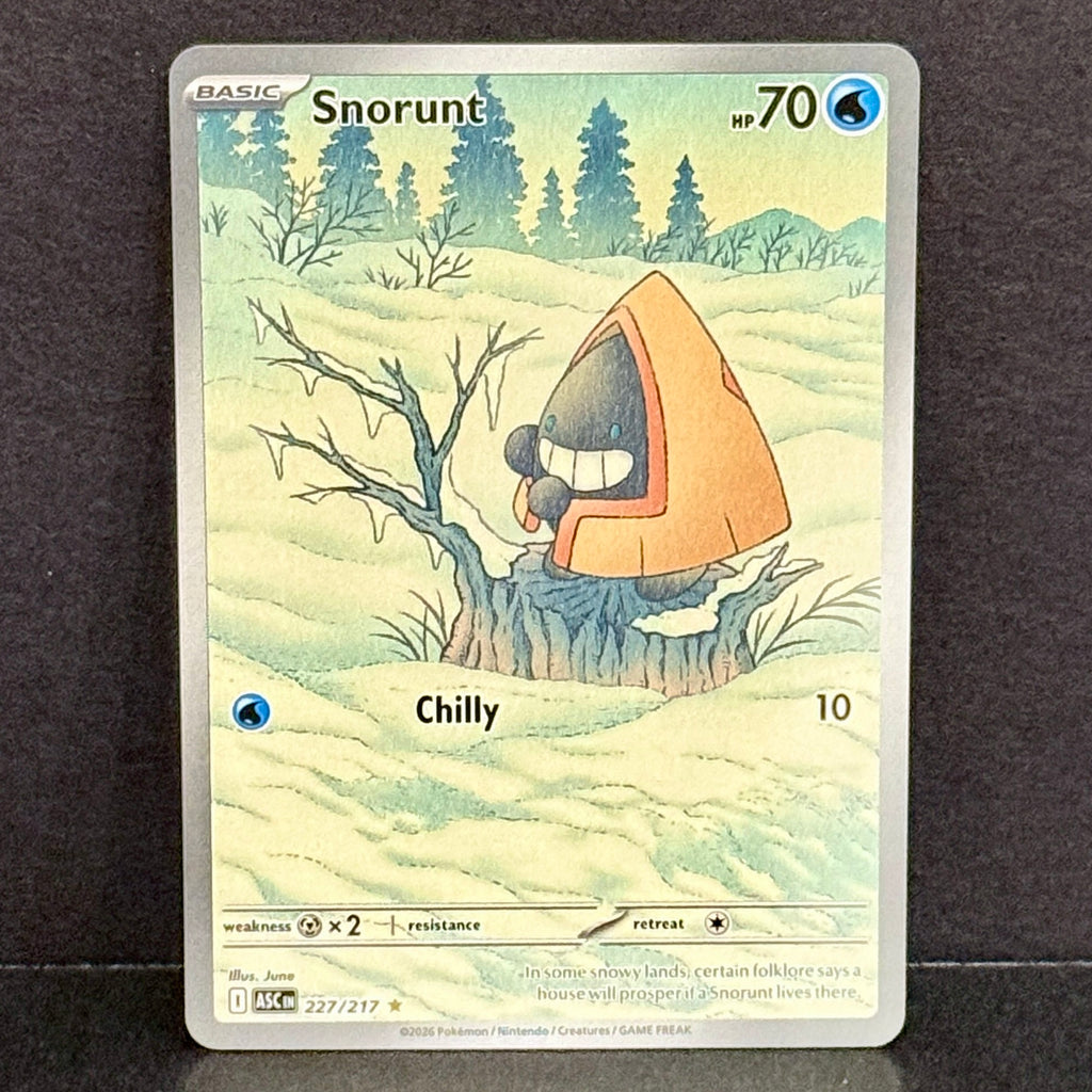 2026 Pokemon Ascended Heroes 227/217 Snorunt Illustration Rare