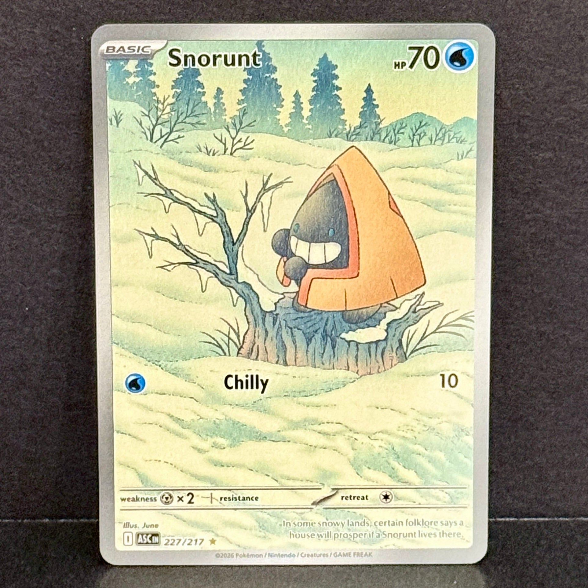 2026 Pokemon Ascended Heroes 227/217 Snorunt Illustration Rare