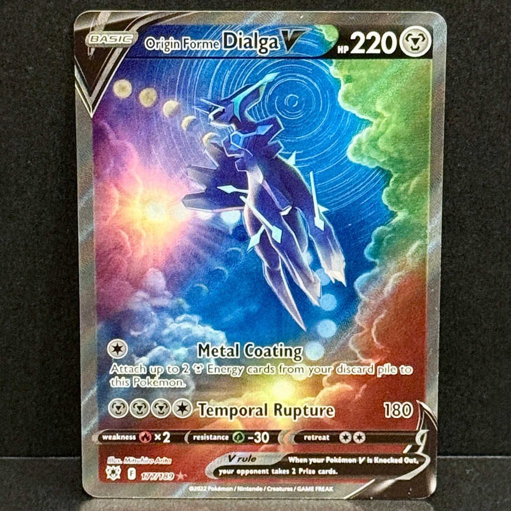 2022 Pokemon Astral Radiance Trainer Gallery 177/189 Origin Forme Dialga V Alternate Full Art Ultra Rare